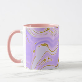 Taza Mezcla de Combo: con elegantes acentos morados y d