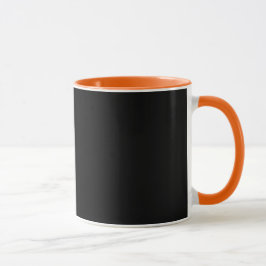 Taza Mezcla de negro y Naranja