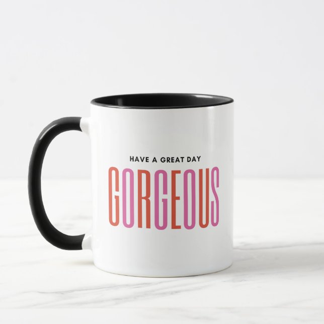Taza Mezcla de parejas rojas y rosas elegantes (Izquierda)