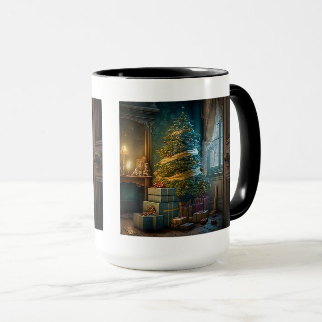 Taza Mezcla interna de árbol de Navidad, 15 oz (Anverso derecho)