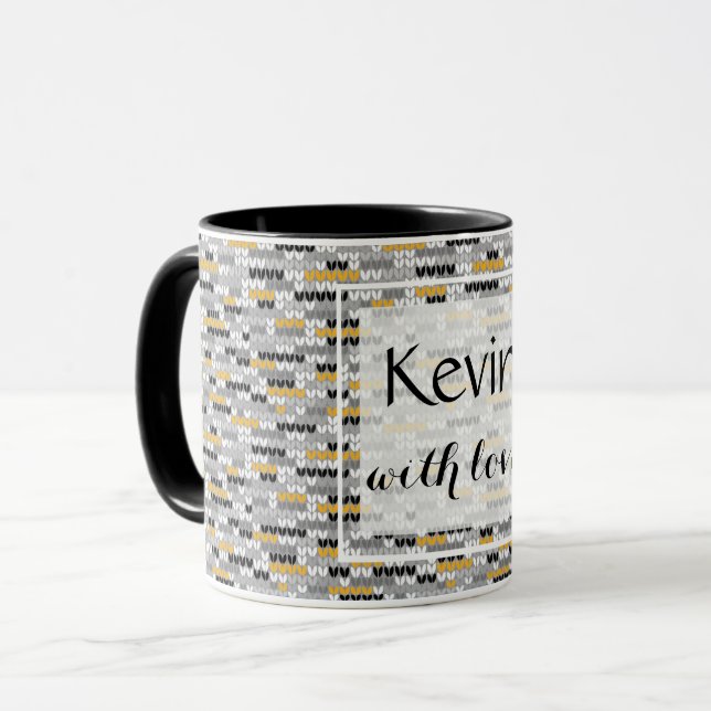 Taza Mezcla tejida. (Anverso izquierdo)