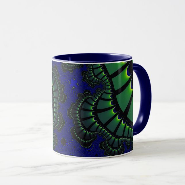 Taza Mezcla verde y azul (Anverso derecho)