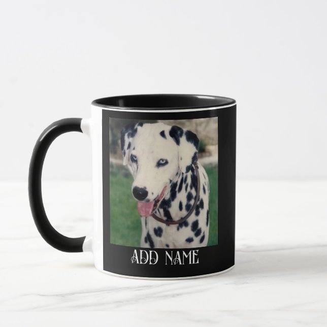 Taza Mi amigo Mascota Personalizado foto negra (Izquierda)