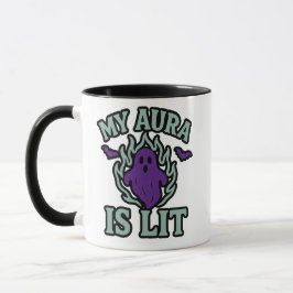 Taza Mi Aura Está Encendida – Estética Púrpura 