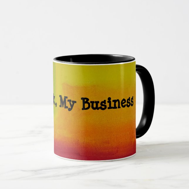 Taza "Mi bebida, mi negocio" Mug (Anverso derecho)