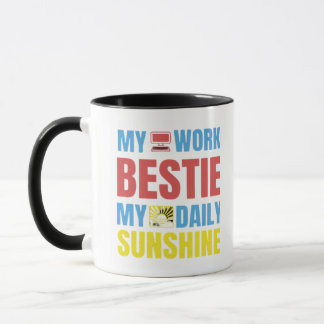 Taza Mi Bestie de Trabajo Sunshine - Clásico de Bestie