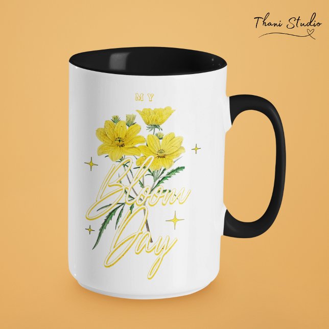 Taza Mi Bloom Day Nombre Personalizado Mujer Inspirador (Subido por el creador)