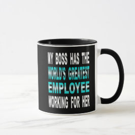 Taza Mi Boss tiene el empleado más grande del mundo