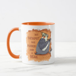 Taza Mi Cockatiel, el terapeuta, un regalo gracioso par