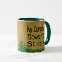 Mi compost no apesta graciosa jardinera mug