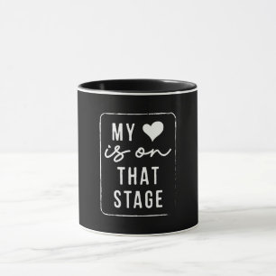 Taza Mi Corazón Está En Ese Escenario Bailar Mamá Vinta