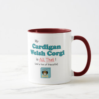 Taza ¡Mi Corgi Galés de la rebeca es todo el eso!