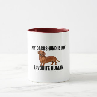 Taza Mi Dachshund Es Mi Humano Favorito