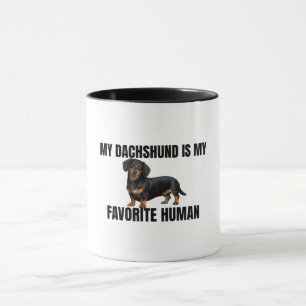 Taza Mi Dachshund Es Mi Humano Favorito