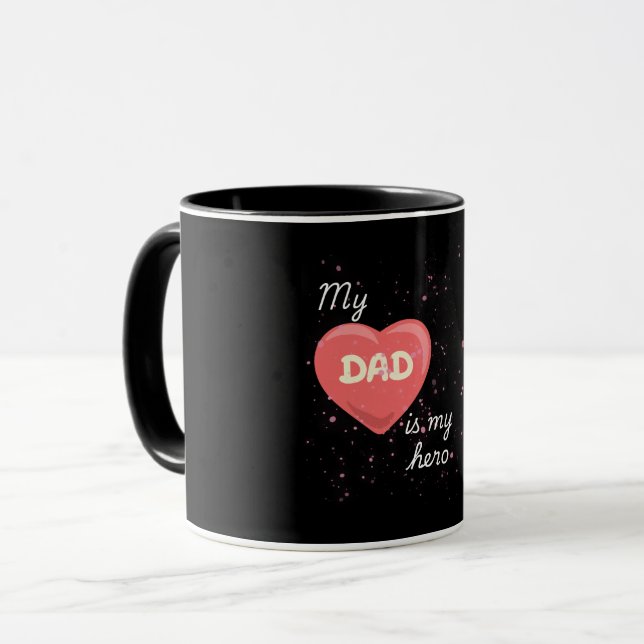 Taza Mi DAD es mi héroe (Anverso izquierdo)