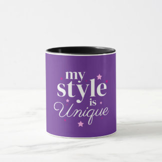 Taza Mi diseño de texto de estilo