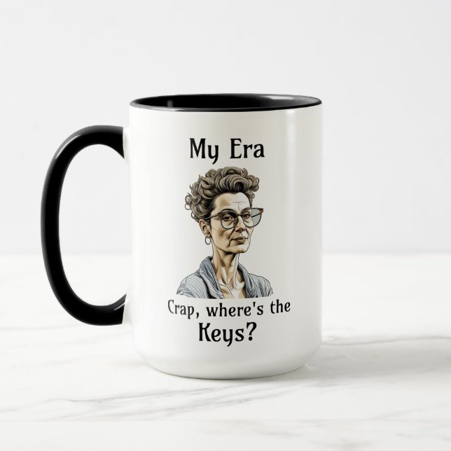 Taza Mi era | Crap, ¿dónde están las llaves? (Izquierda)
