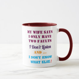 Taza Mi esposa y mis defectos