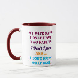 Taza Mi esposa y mis defectos
