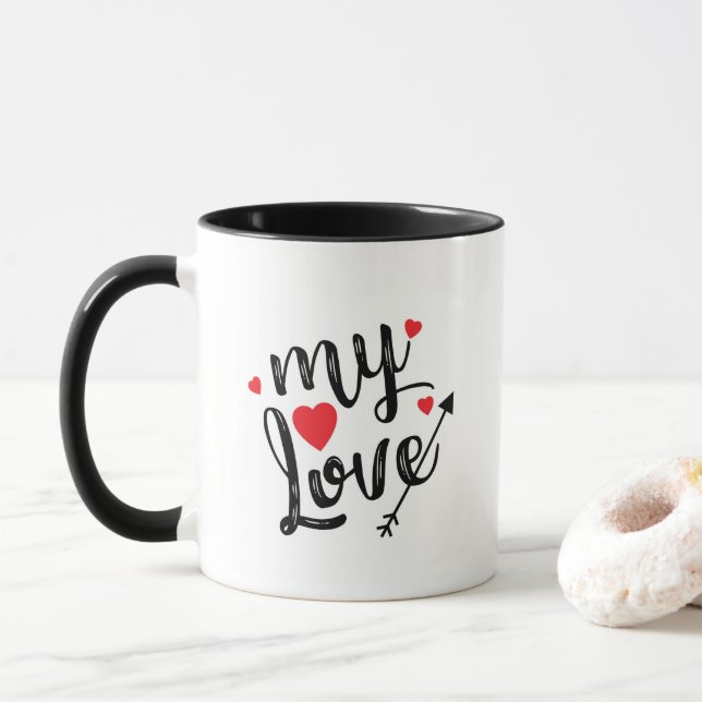 Taza mi foto del personalizado del amor (Con donut)