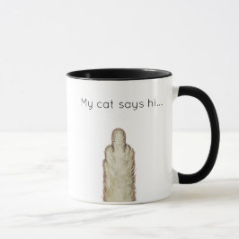 Taza Mi gato dice hola...