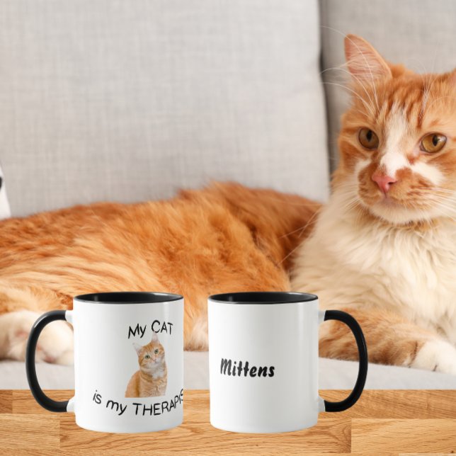 Taza Mi gato es mi terapeuta (Subido por el creador)