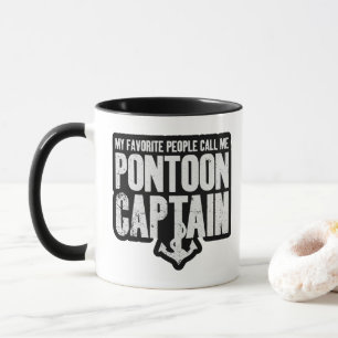 Taza Mi Gente Favorita Me Llama Capitán de Pontón
