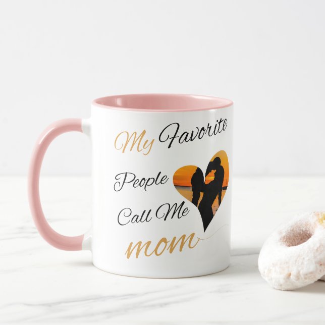 Taza Mi gente favorita me llama mamá (Con donut)