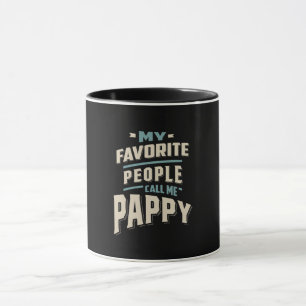 Taza Mi gente favorita me llama papa - Padre abuelo