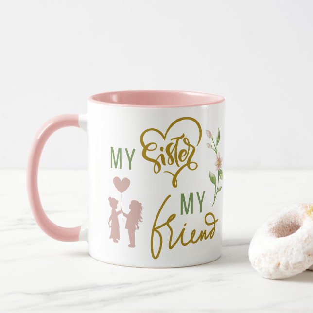 Taza Mi hermana mi amigo Coffee Mug (Con donut)