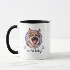 Taza Mi hijo de cuatro hijos perro pastor alemán