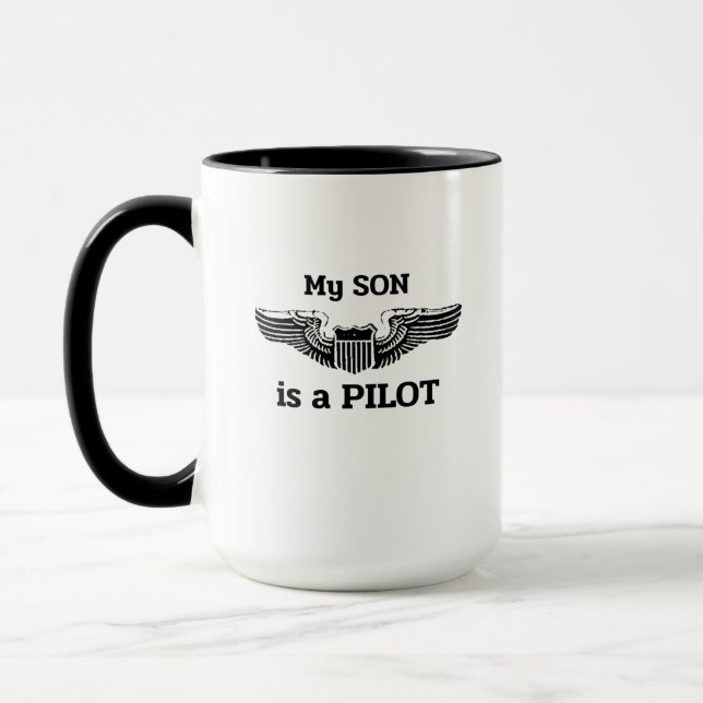 Taza Mi hijo es piloto (Izquierda)