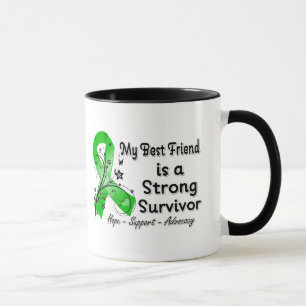 Taza Mi mejor amigo es una cinta fuerte del verde del