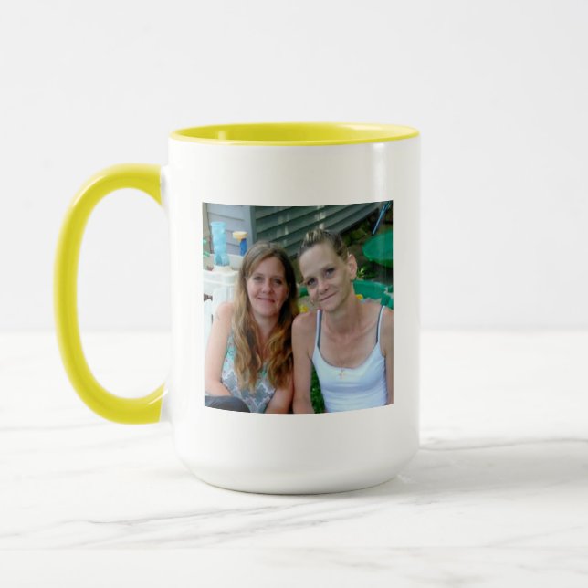 Taza Mi mejor amigo, mi hermana, foto personalizada (Izquierda)
