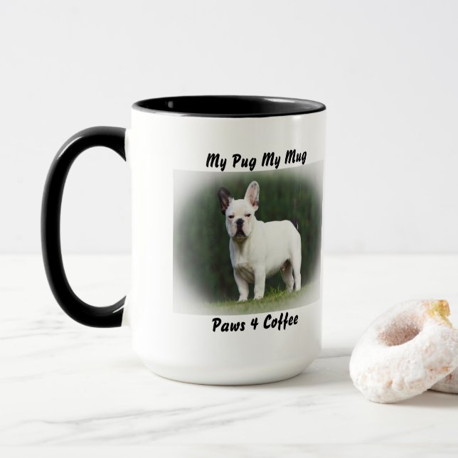 Taza Mi Mutt Mi Mug Mis Amigos. (Con donut)