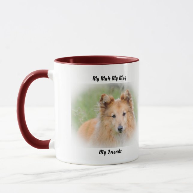 Taza Mi Mutt Mi Mug Mis Amigos. (Izquierda)