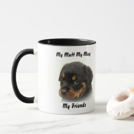 Taza Mi Mutt Mi Mug Mis Amigos.