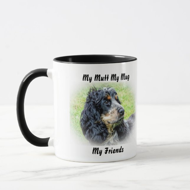 Taza Mi Mutt Mi Mug Mis Amigos. (Izquierda)