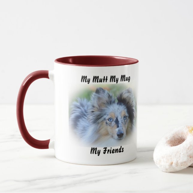 Taza Mi Mutt Mi Mug Mis Amigos. (Con donut)