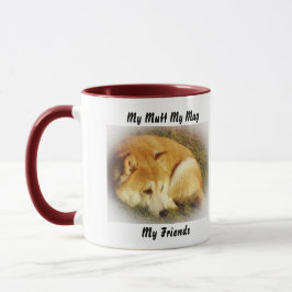 Taza Mi Mutt Mi Mug Mis Amigos.
