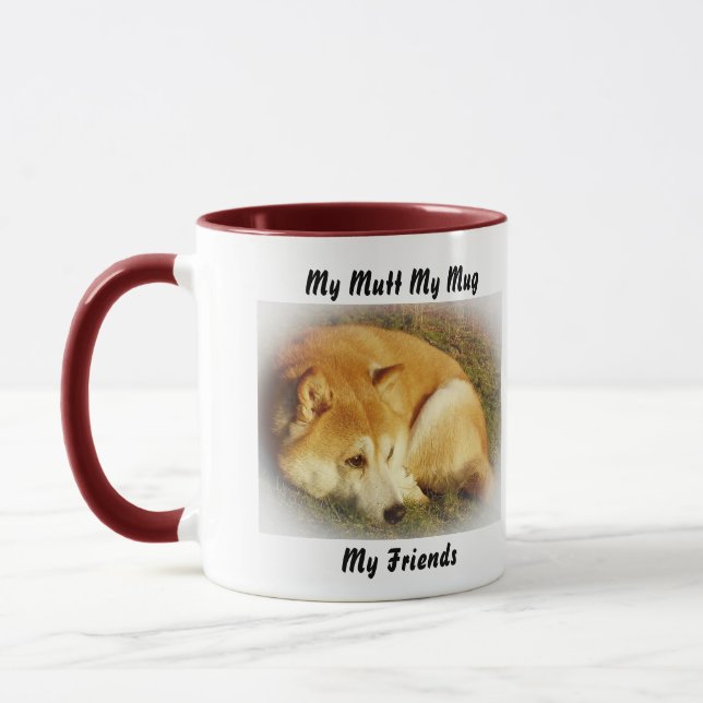 Taza Mi Mutt Mi Mug Mis Amigos. (Izquierda)