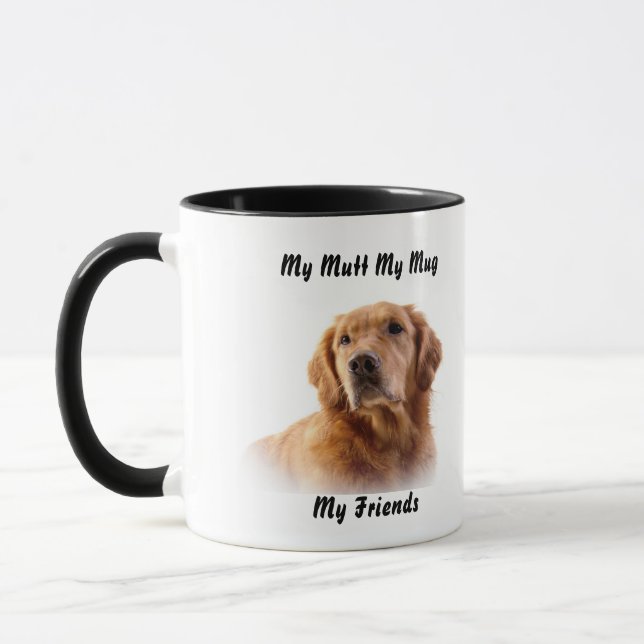 Taza Mi Mutt Mi Mug Mis Amigos. (Izquierda)