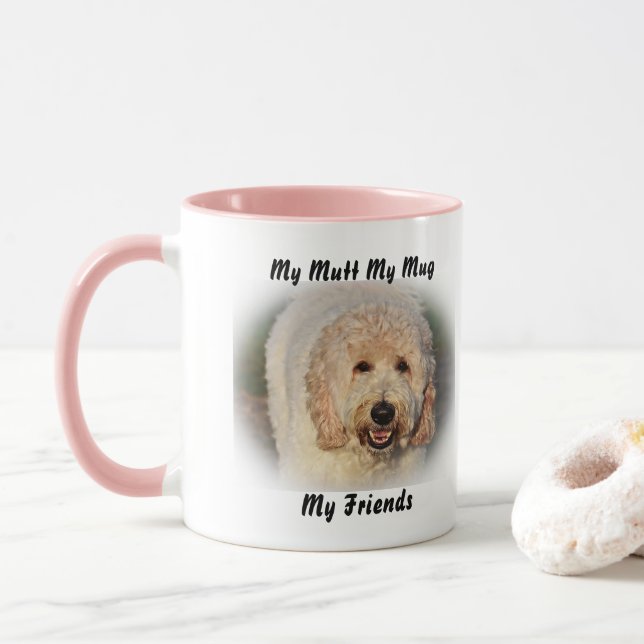 Taza Mi Mutt Mi Mug Mis Amigos. (Con donut)