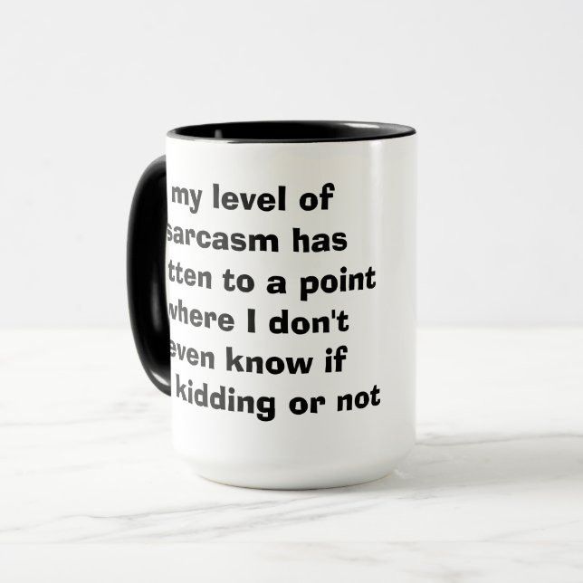 Taza mi nivel de sarcasmo (Anverso izquierdo)
