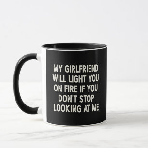 Taza Mi novia te prenderá fuego