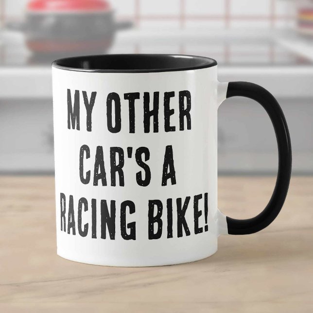 Taza Mi otro auto es una bicicleta de Carreras (Subido por el creador)