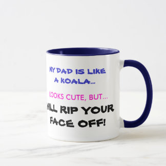 TAZA MI PAPÁ ES COMO UNA KOALA…, PARECE LINDO, B…
