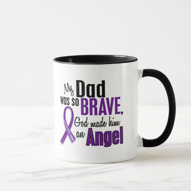 Taza Mi papá es un cáncer pancreático del ángel (Derecha)