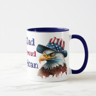 Taza Mi papá es un estadounidense orgulloso