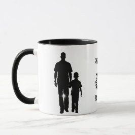 Taza Mi papá mi héroe silueta 11 oz